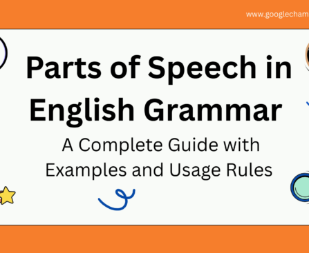 Parts of Speech in English Grammar A Complete Guide with Examples and Usage Rules